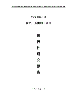 食品厂蛋类加工项目可行性研究报告建议书.doc