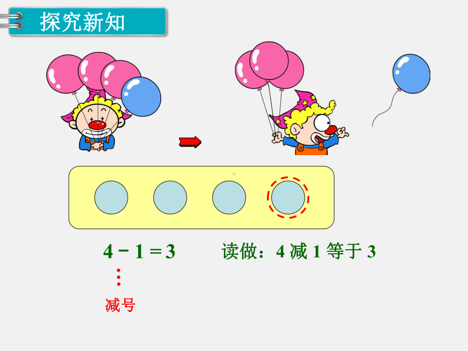 人教版一年级数学上册 第3单元1～5的认识和加减法 第7课时 减法.ppt_第2页