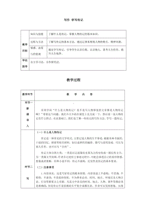 八年级上册语文（人教版）写作学写传记.docx