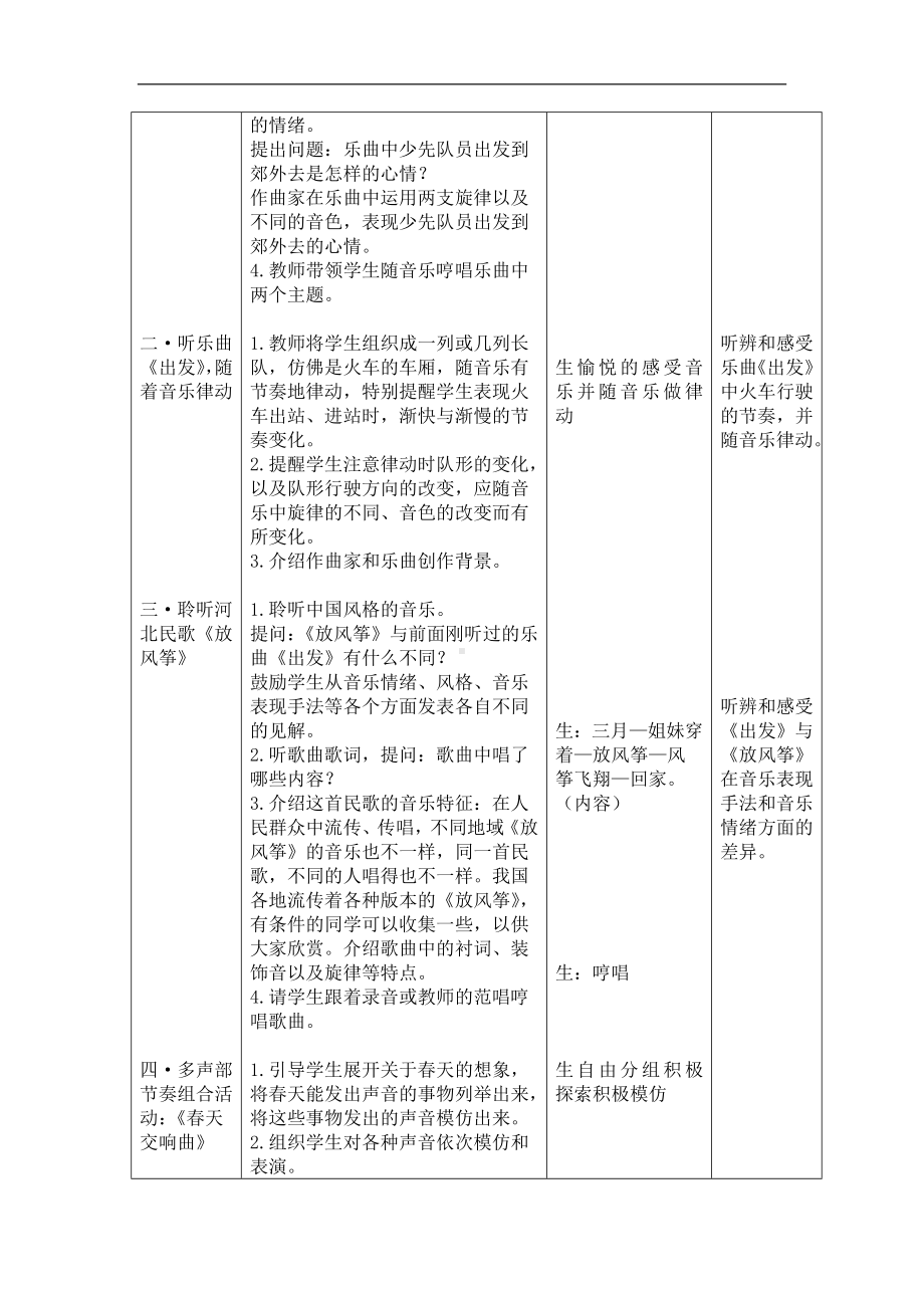 人教小学音乐二下《1出发》word教案 (1).doc_第2页