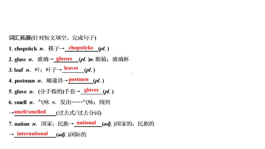 2021年陕西中考英语一轮复习 （ppt课件） 人教版九年级(全)Units 5－6.ppt_第2页