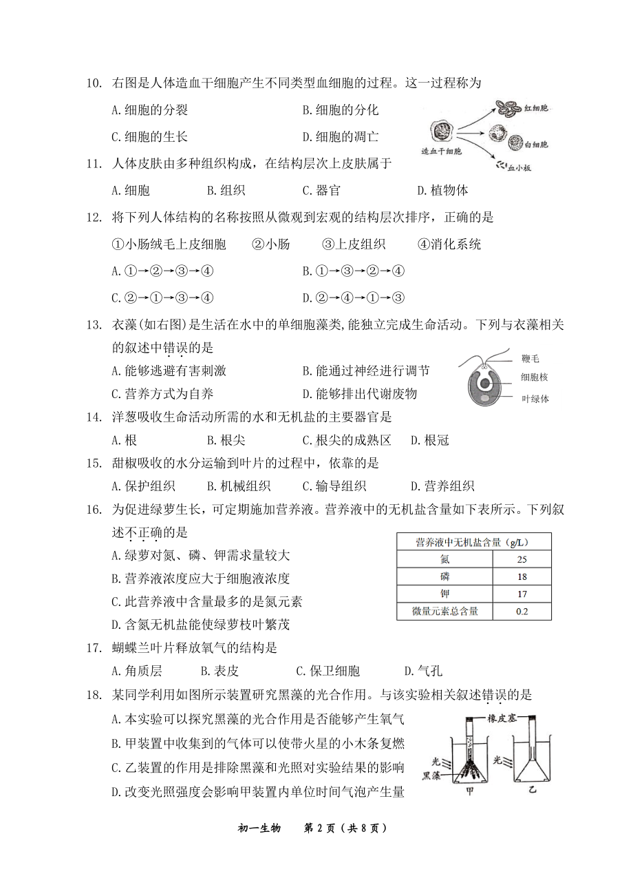 延庆区2022-2023学年初一第一学期期末试卷.pdf_第2页