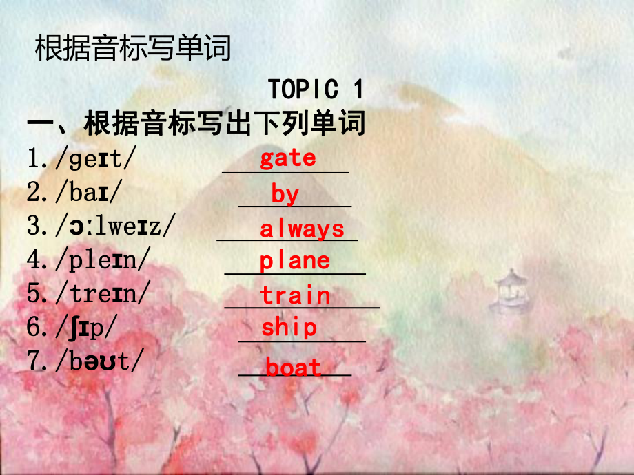 2021年仁爱版中考英语一轮复习（ppt课件）：七下 Unit 5 Topic 1-2.pptx_第2页