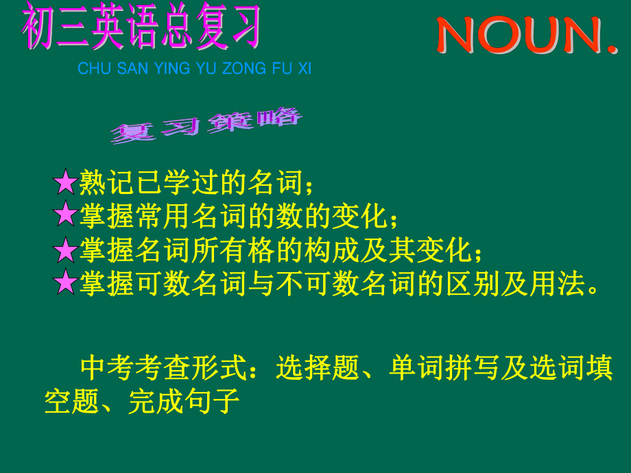 2022年人教版中考英语名词语法总结（ppt课件）.pptx_第3页