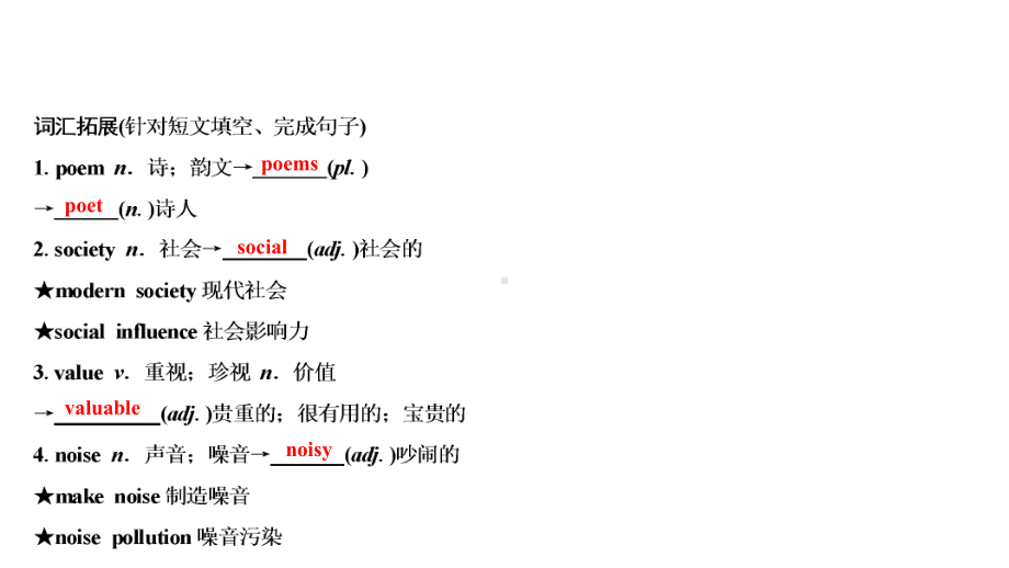 2021年陕西中考英语一轮复习 （ppt课件） 人教版 九年级(全)Units 7－8.ppt_第2页