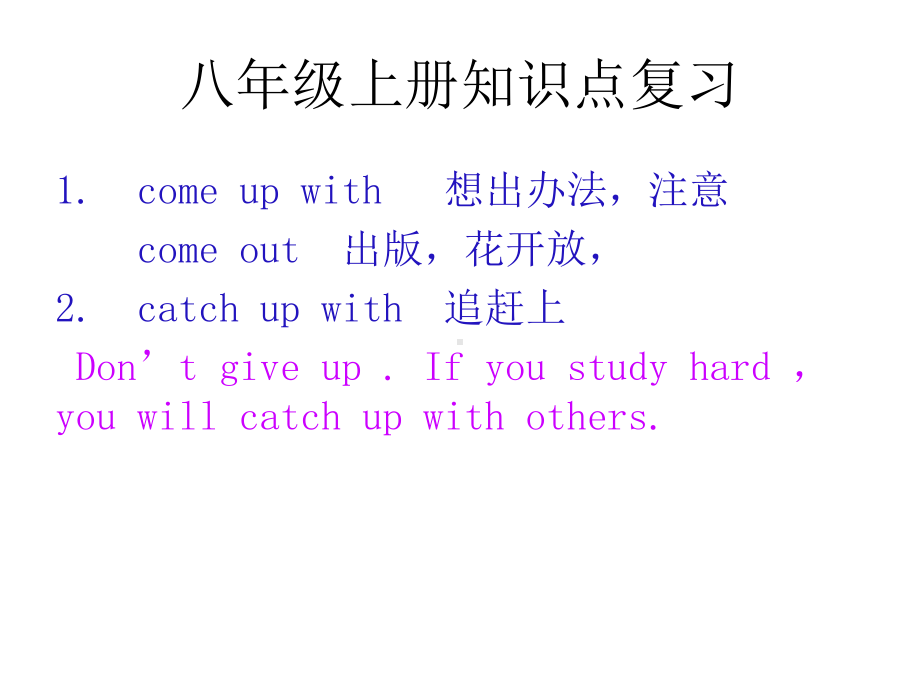 2021年人教版中考英语复习知识点复习（ppt课件）八年级上册.ppt_第1页