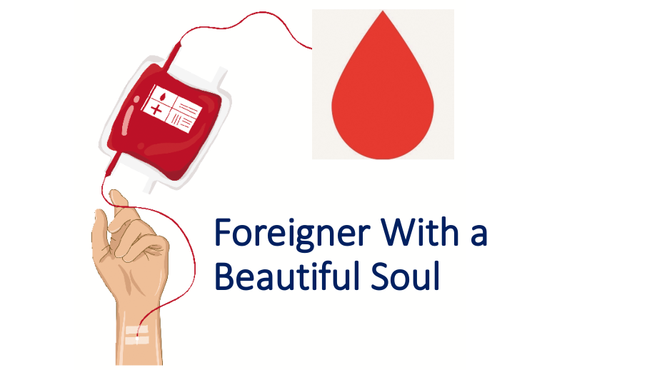 人教版八年级英语上册早读阅读理解Foreigner With a Beautiful Soul （ppt课件）（含素材).rar