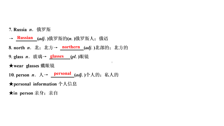 2021年陕西中考英语一轮复习 （ppt课件） 人教版七年级(下册)Units 7－9.ppt_第3页