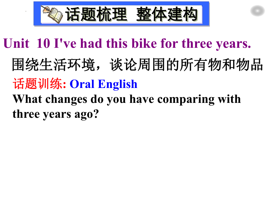 2022年人教版英语中考一轮复习：八年级下册Unit10复习（ppt课件）.pptx_第3页