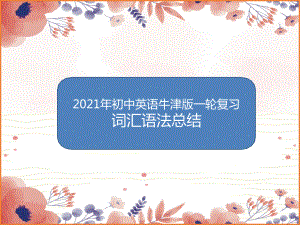 2021年初中英语牛津译林版一轮复习词汇语法总结（ppt课件）.pptx