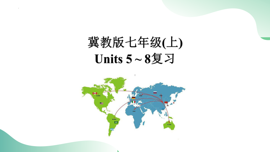 Units 5-8 教材知识梳理（ppt课件） 2022年中考一轮复习七年级上册冀教版英语.pptx_第1页