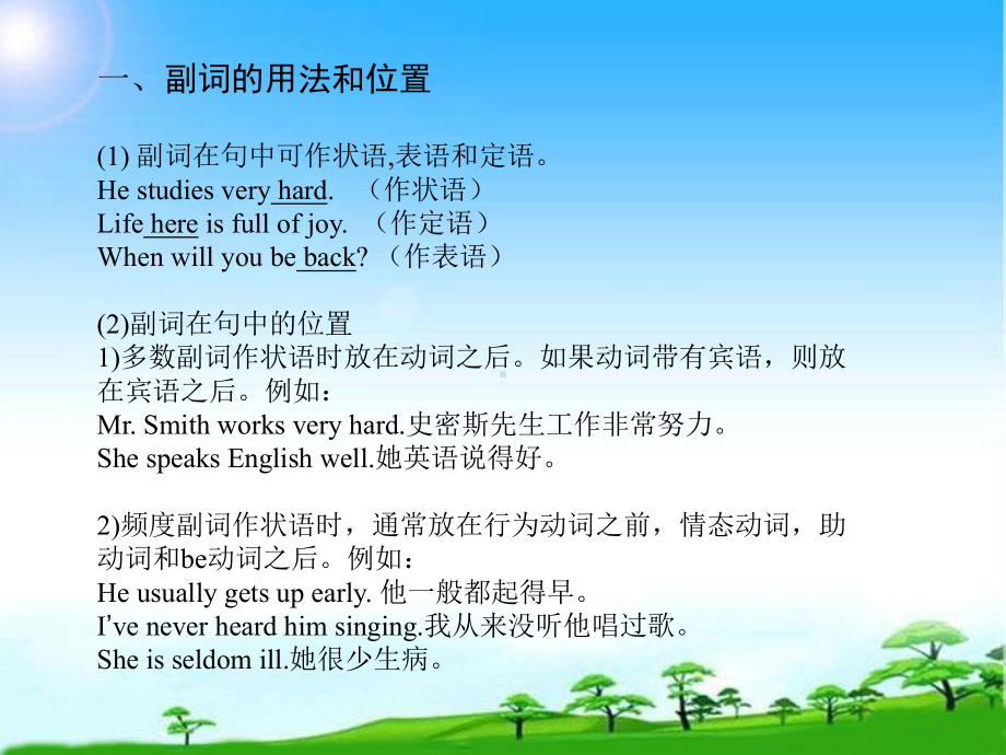 2021年中考英语复习之副词的用法（ppt课件）.ppt_第3页