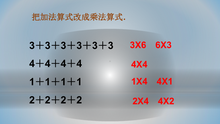 二年级上册数学课件- 4.2.1 5的乘法口诀 人教新课标（2014秋）（共25张PPT）.pptx_第2页