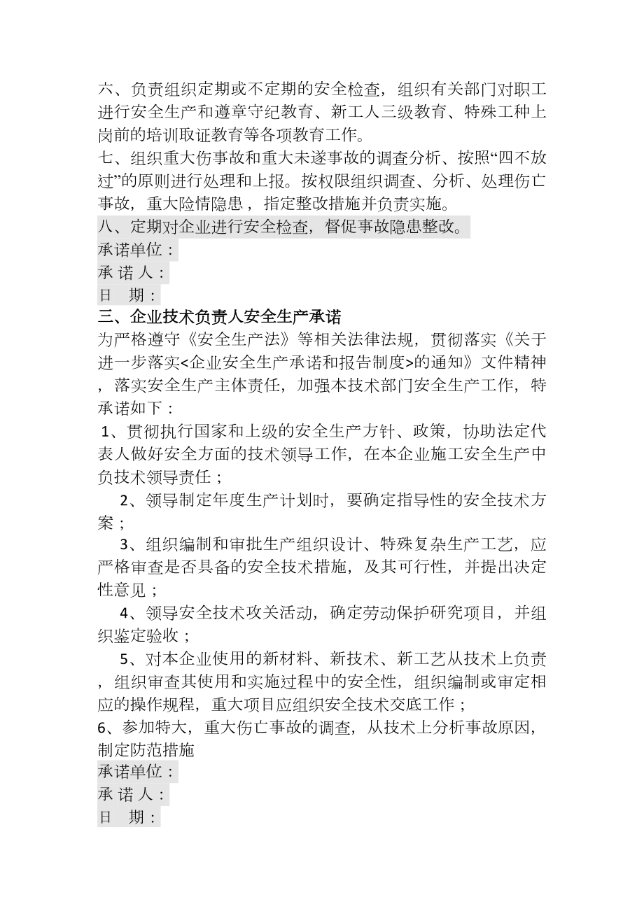 企业安全生产责任制以及应急预案(全套).docx_第3页