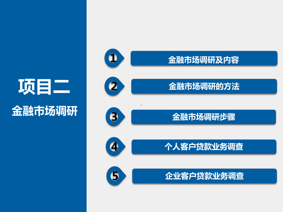 《金融客户经理》课件项目二 金融市场调研.pptx_第1页