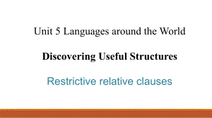 Unit 5 Discovering useful Structures （ppt课件） (5)-2022新人教版（2019）《高中英语》必修第一册.pptx