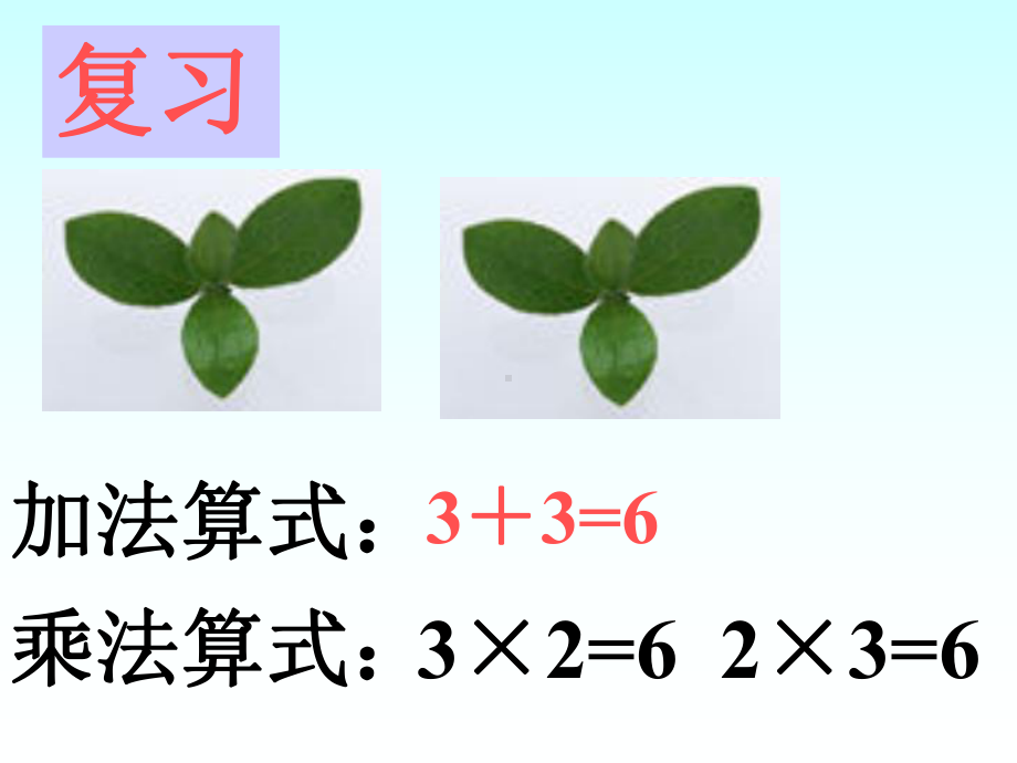 二年级上册数学课件4.22-6的乘法口诀 人教新课标（2104秋） (共23张PPT).ppt_第3页