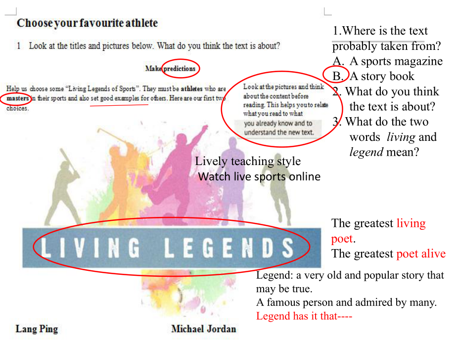 Unit 3 Sports and fitness Reading and Thinking（Living legends）（ppt课件）-2022新人教版（2019）《高中英语》必修第一册.pptx_第2页