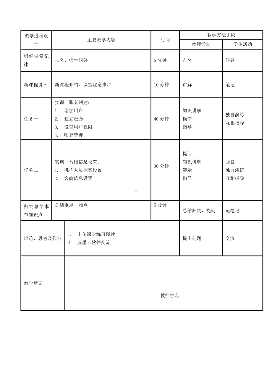 《会计电算化项目化教程》教案－会计电算化1副本.doc_第2页