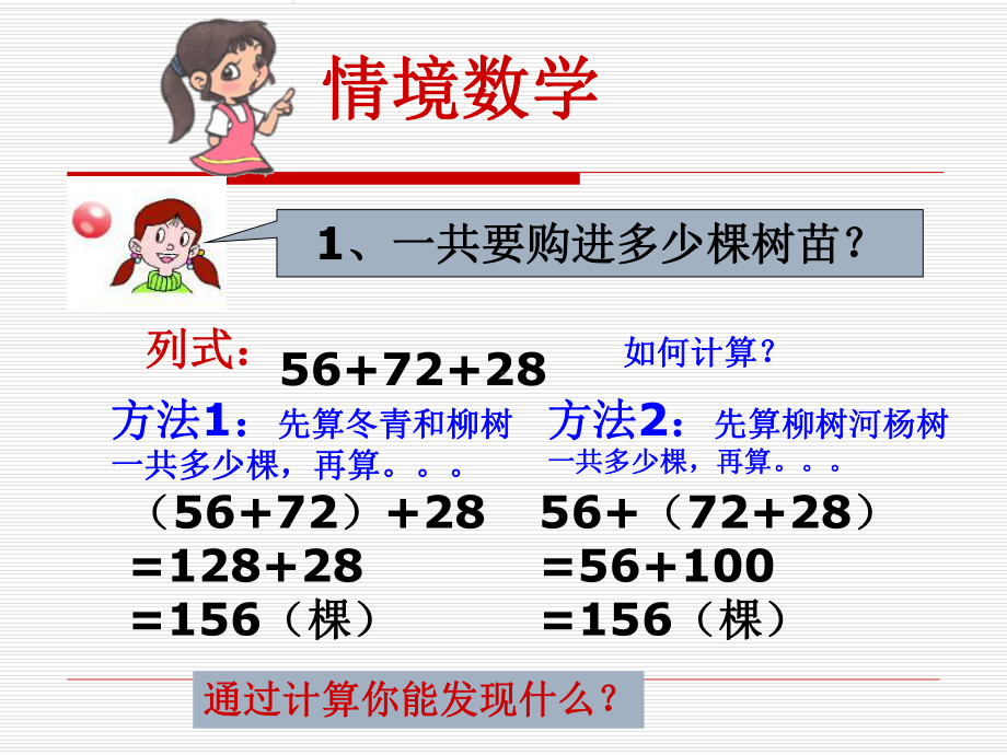 四年级上册数学课件-2.4 加法运算律 ︳西师大版.ppt_第3页