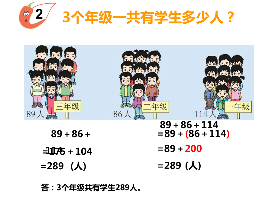 四年级上册数学课件-2.4 加法结合律 ︳西师大版(共12张PPT).ppt_第3页