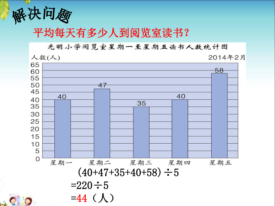 四年级上册数学课件-8.2平均数和条形统计图 ▎冀教版 (共12张PPT).ppt_第3页