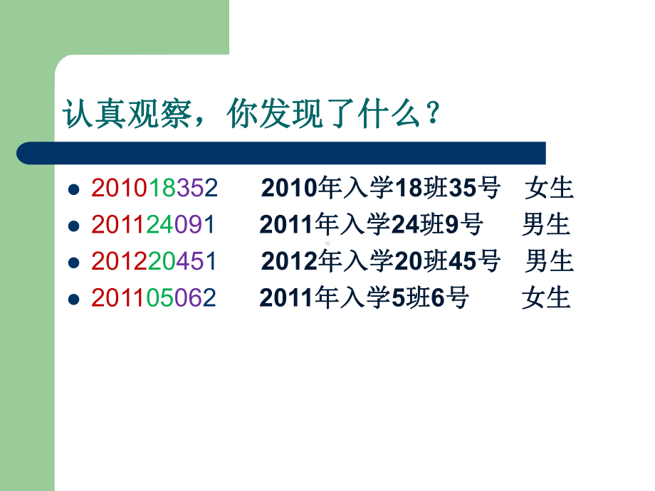 四年级上册数学课件-6.4编学籍号：综合与实践 ▎冀教版 (共11张PPT)(1).ppt_第3页