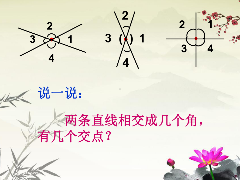 四年级上册数学课件-7.1垂线：两条直线的相交关系.点到直线的距离 ▎冀教版(共15张PPT).ppt_第3页