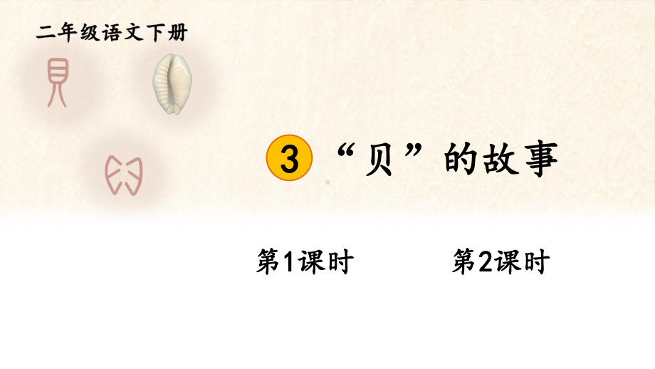 人教部编版二年级下语文《识字3 “贝”的故事》优质示范课课件.pptx_第1页