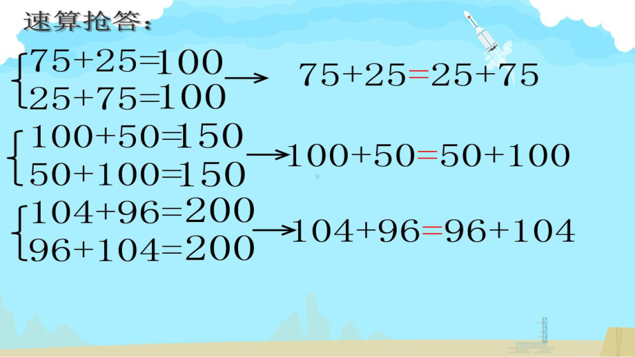 四年级上册数学课件-2.3 加法交换律 ︳西师大版 (共4张PPT).pptx_第3页