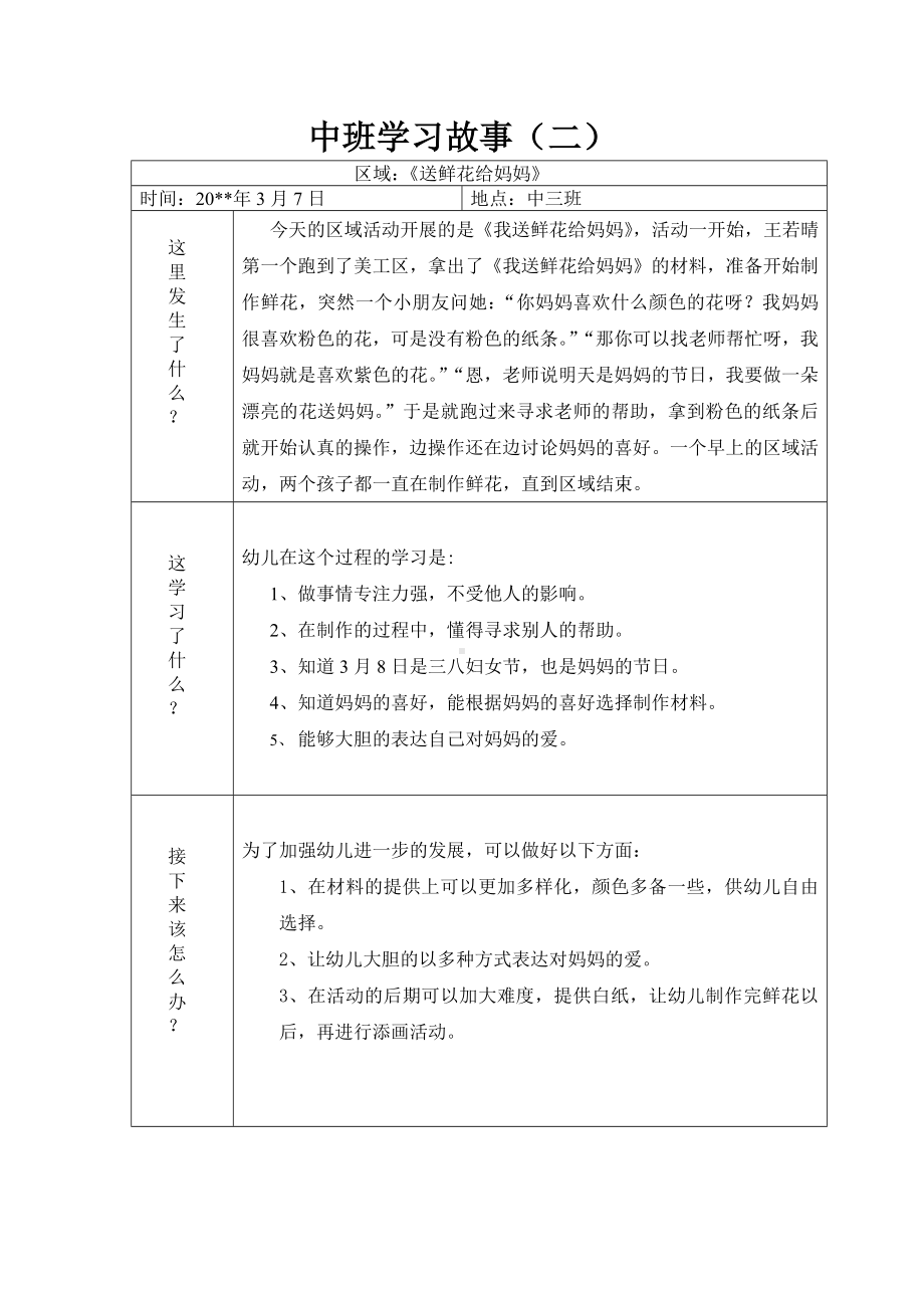 幼儿园中班下学期学习故事课案（10篇）.doc_第2页