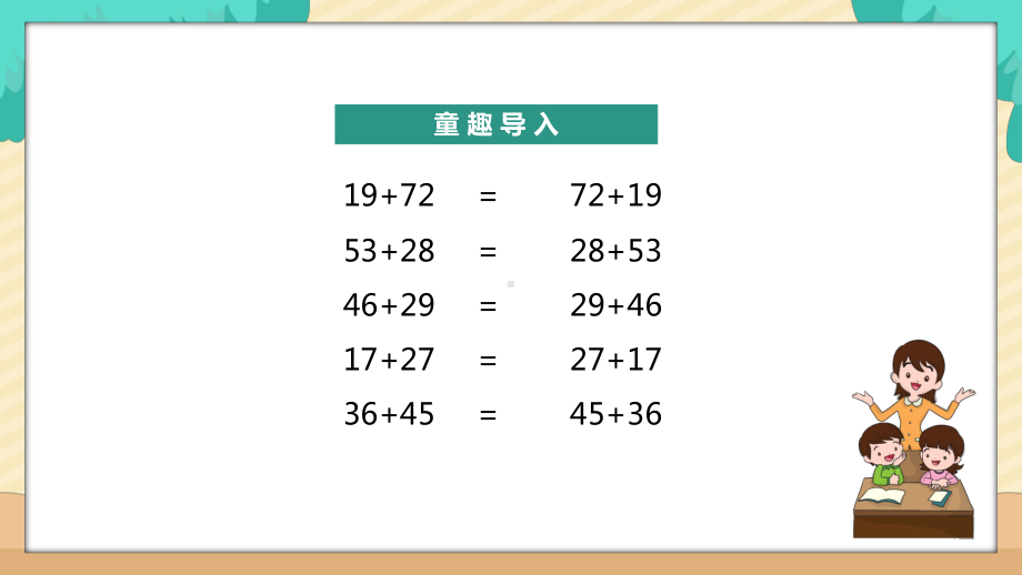 苏教版四年级下册数学《加法交换律和结合律》课件（公开课）.pptx_第3页