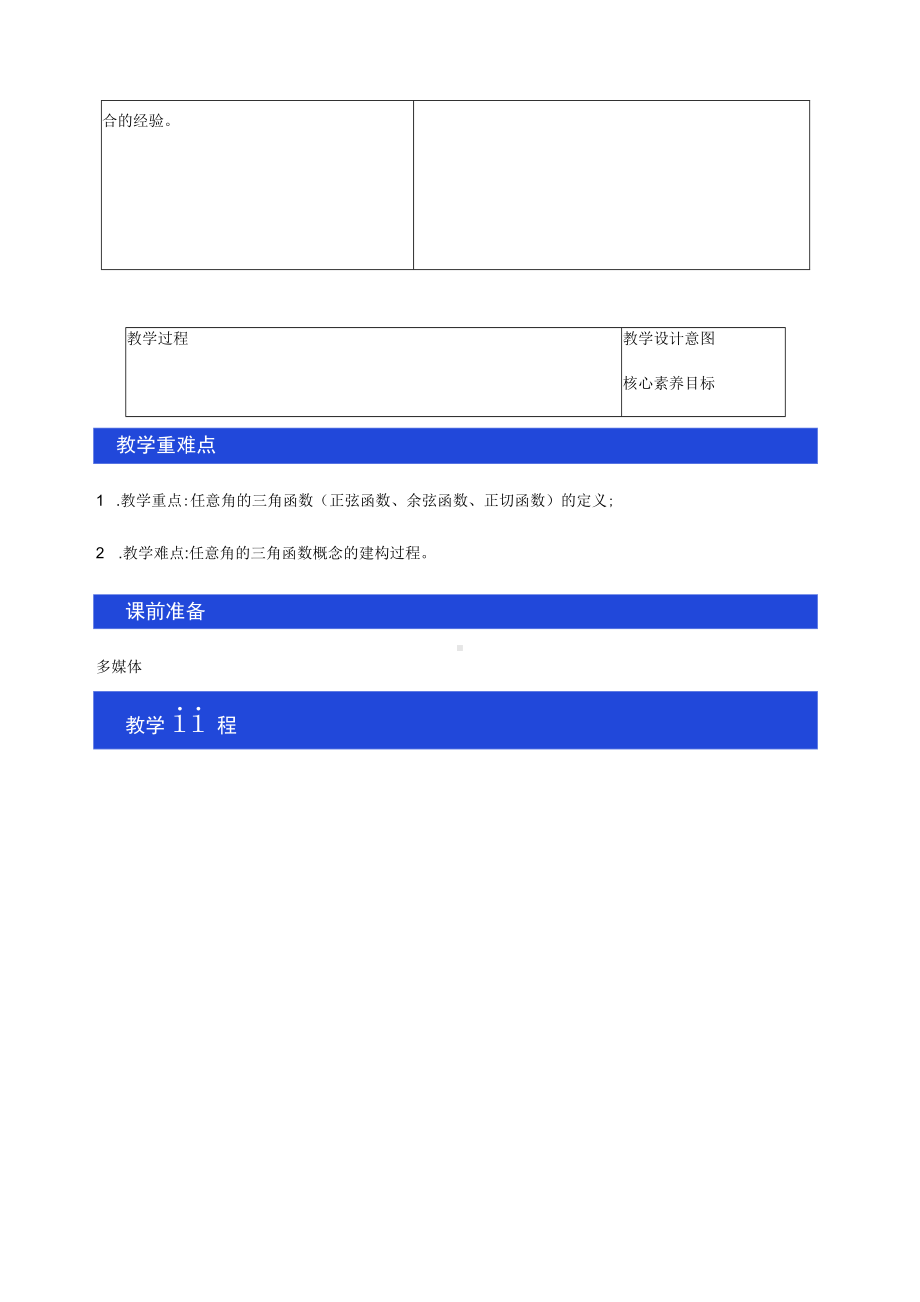 人教版A高中数学必修第一册5.2.1 三角函数的概念 教学设计.docx_第2页