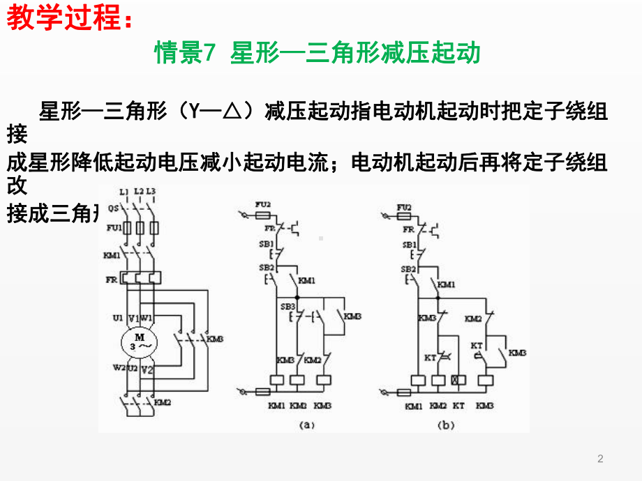 《电机驱动与调速》第24讲（Y-△减压启动、实训9Y-△减压启动线路安装）.ppt_第2页