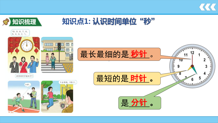 第1单元 时、分、秒 第1课时秒的认识时间单位的换算课件 人教版数学三年级上册.ppt_第3页