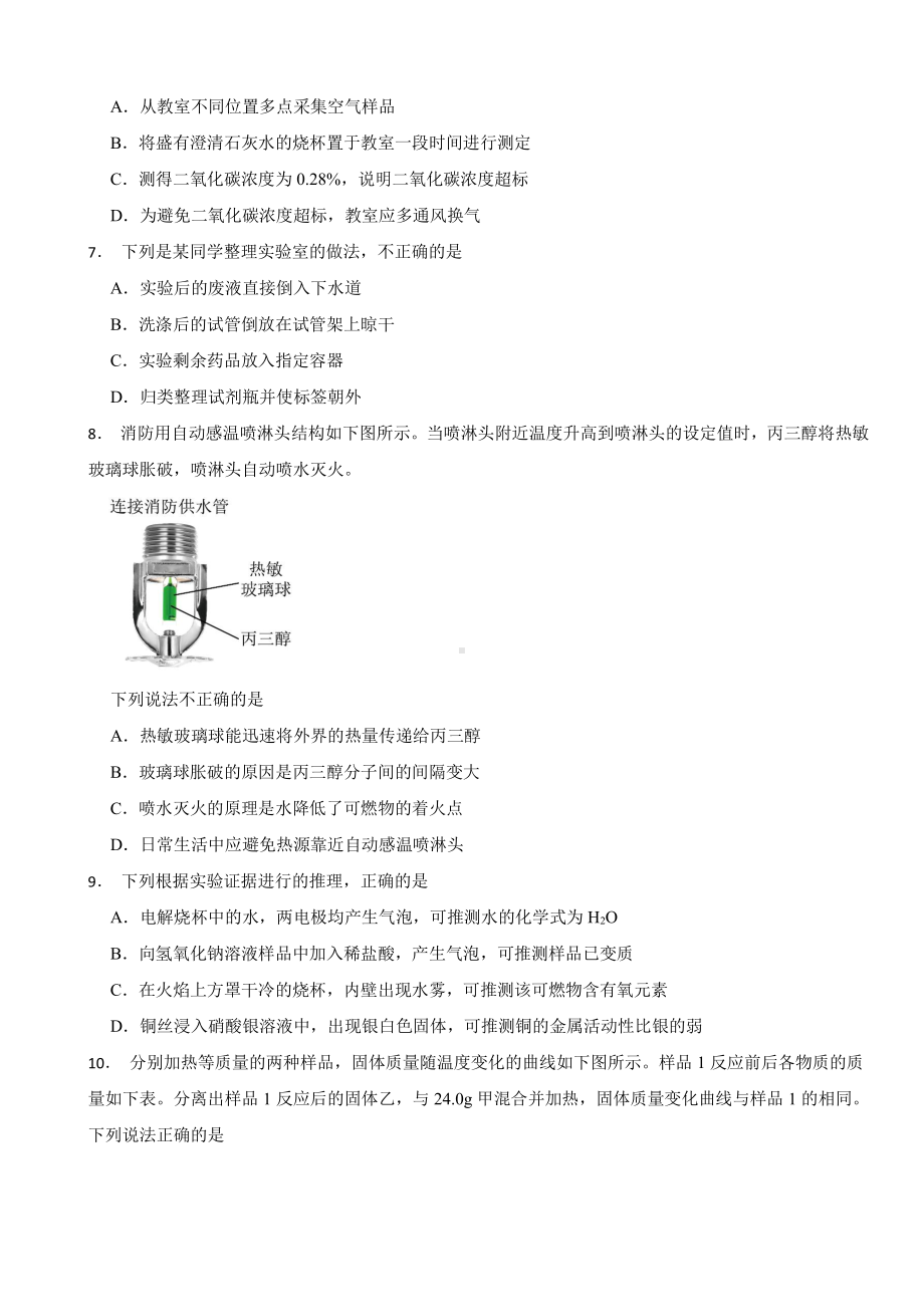 福建省2023年中考化学真题(附参考答案).pdf_第2页