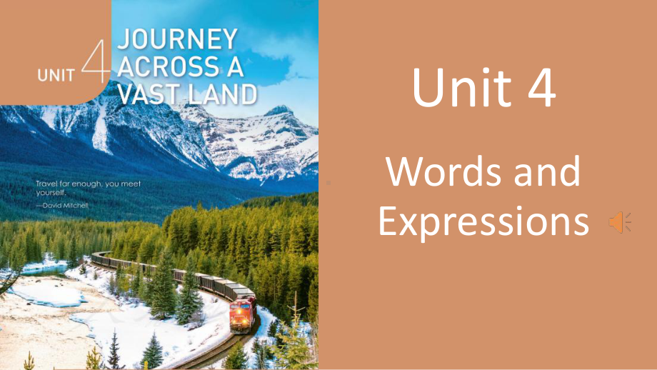 Unit 4 Journey Across a Vast Land Words and expressions 课件ppt-（2023新教材）高中英语人教版（2019）选择性必修第二册.pptx_第1页