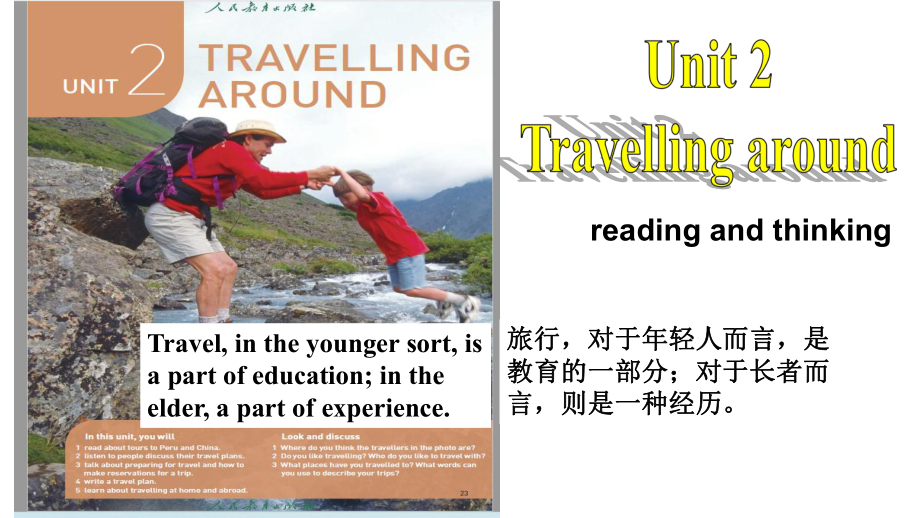 Unit 2 Travelling around Reading and Thinking ppt课件-2023年高一英语新人教版（2019）必修第一册.pptx_第1页