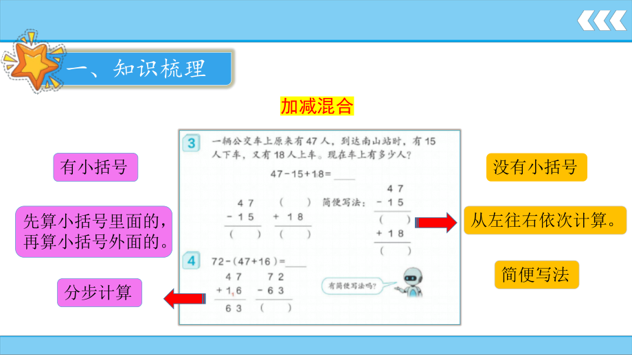 第2单元100以内的加法和减法(二) 第7课时 加减混合.pptx_第3页