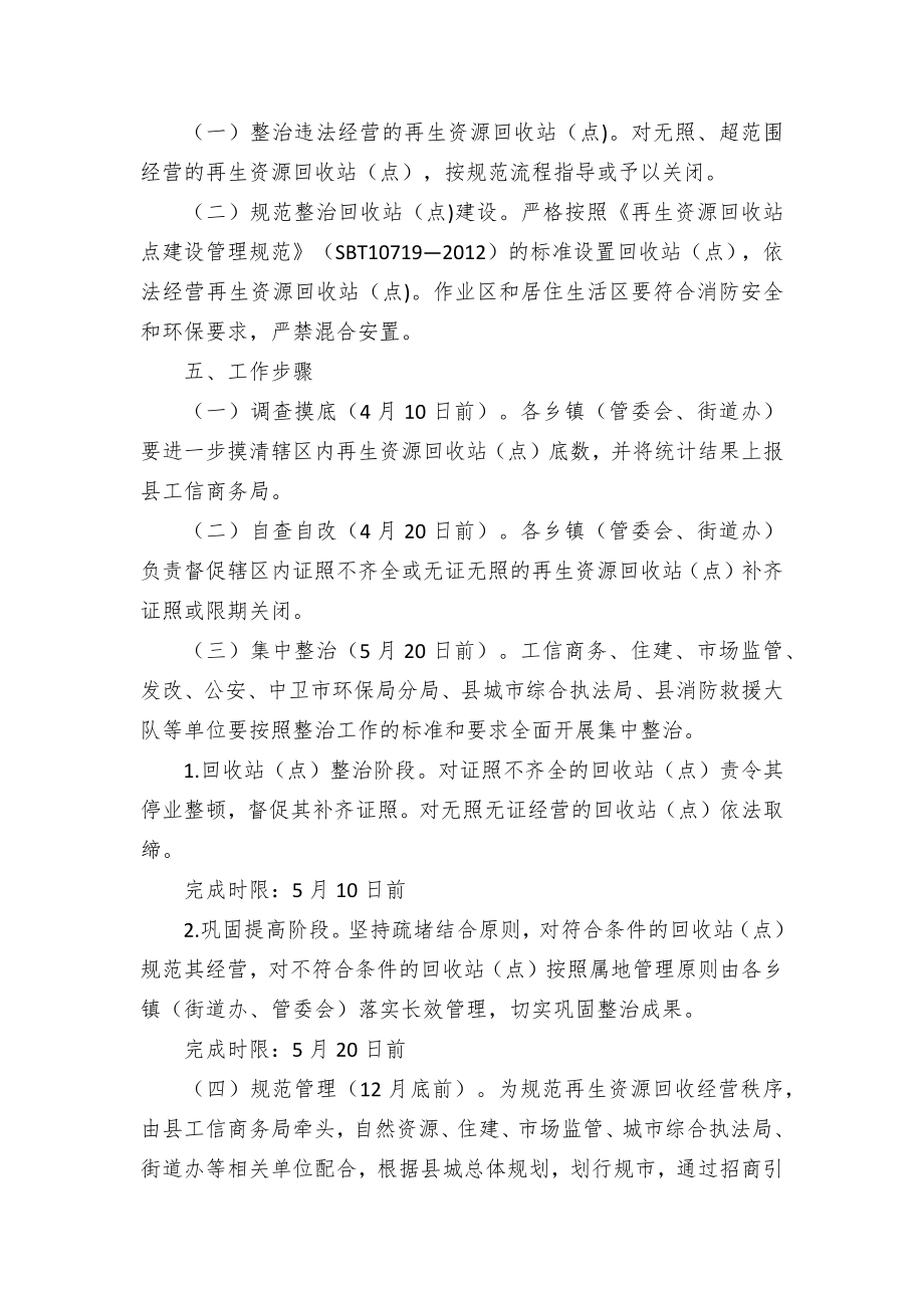 再生资源回收专项整治工作方案.docx_第2页