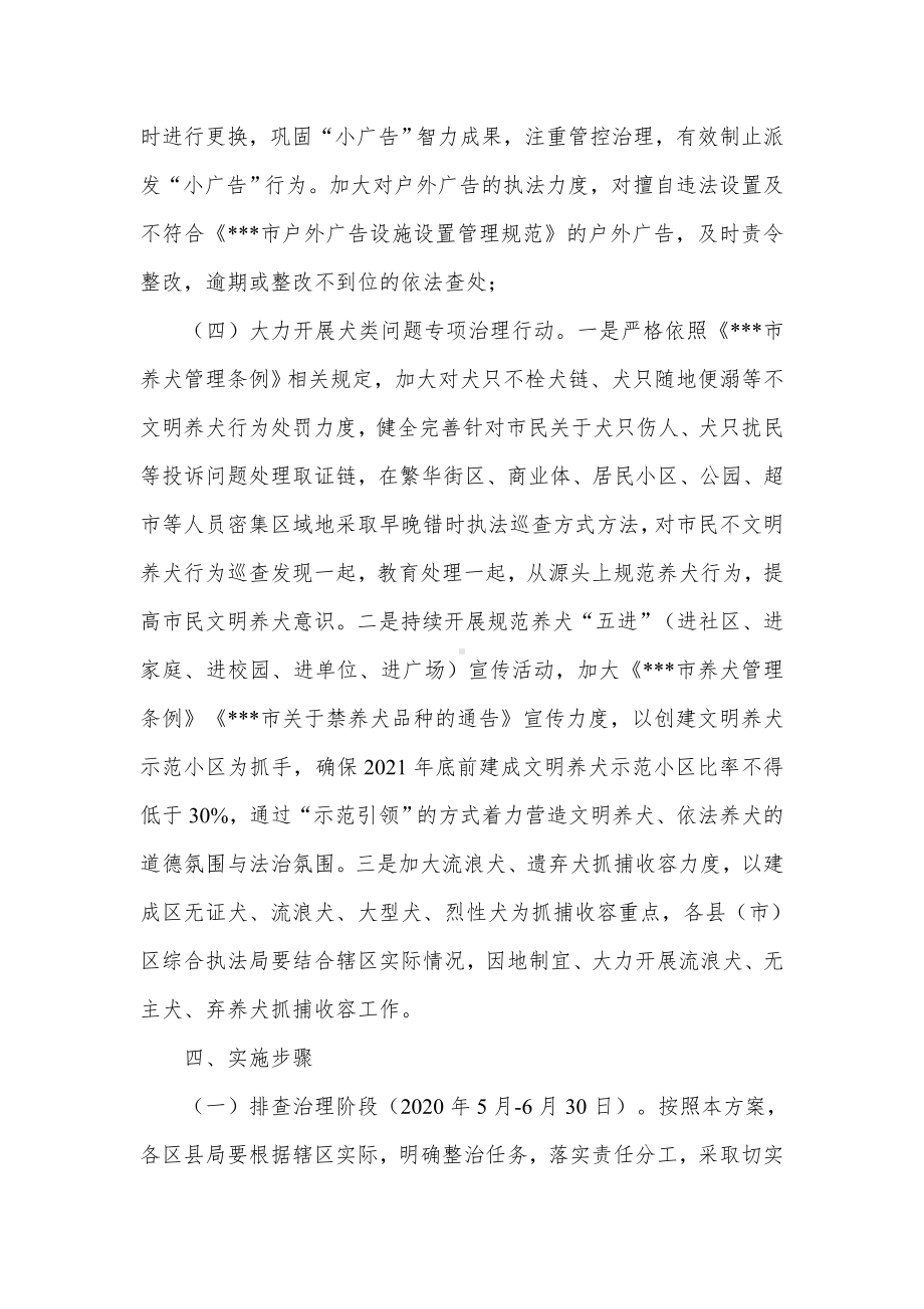 综合执法监督局市容环境执法专项治理实施方案.docx_第3页