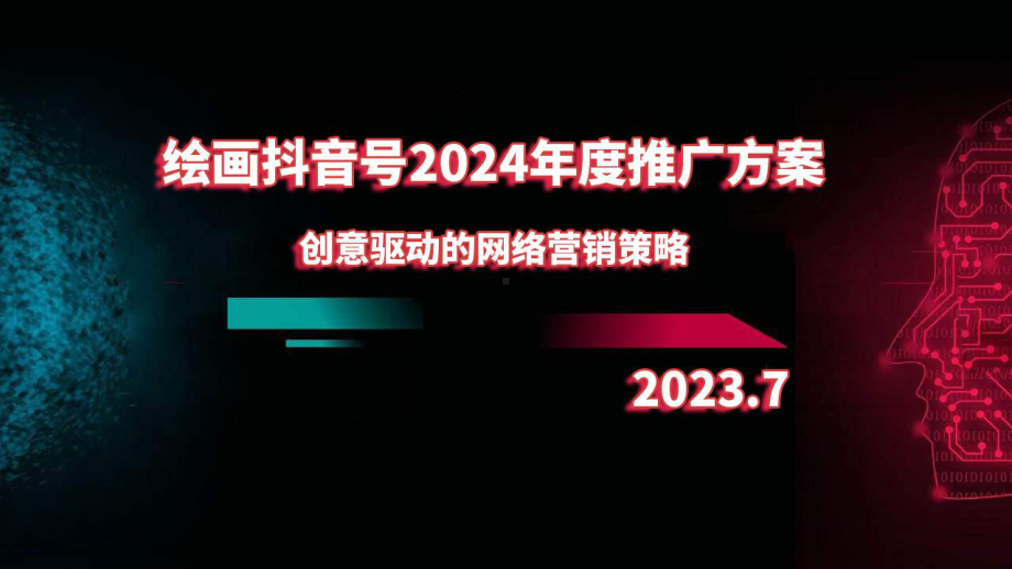 绘画抖音号2024年度推广方案：创意驱动的网络营销策略.pptx_第1页