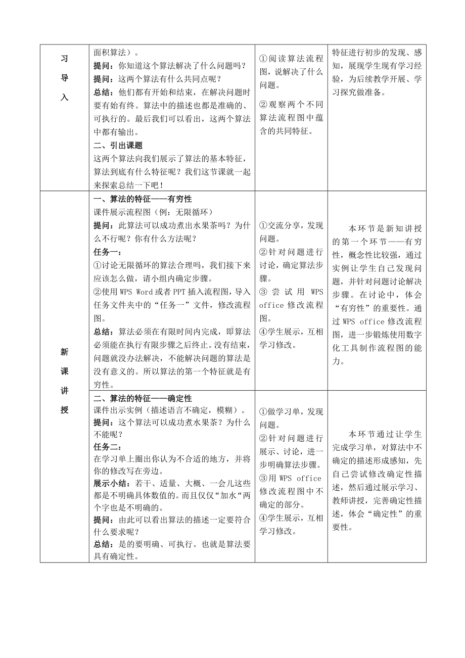 第5课《算法的特征》（教学设计）-2023新浙教版五年级上册《信息科技》.docx_第2页