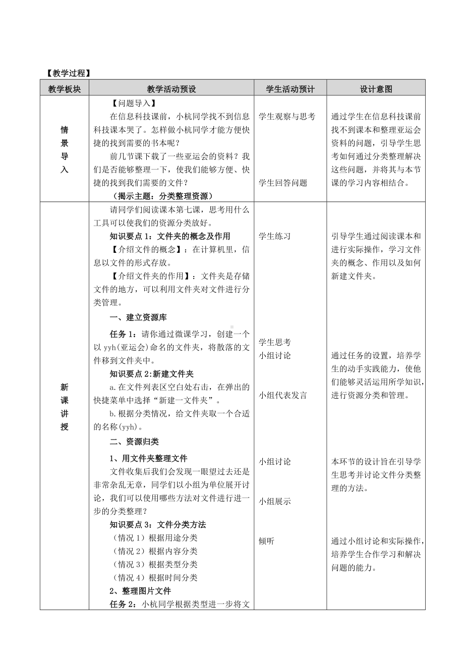 第7课《分类整理资源》（教学设计）-2023新浙教版三年级上册《信息科技》.docx_第2页