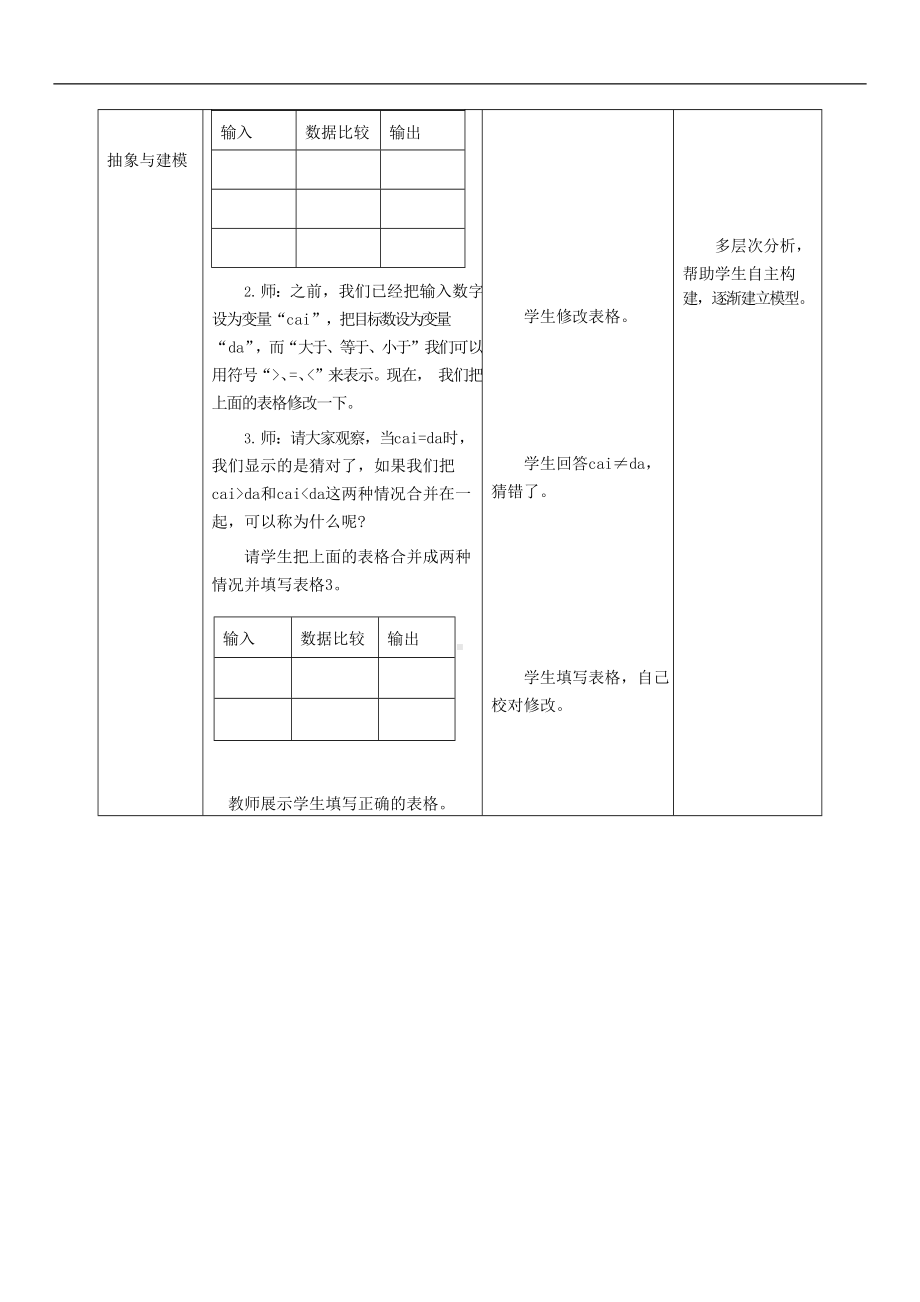 第 6 课 《猜数字算法设计》（教学设计）-2023新浙教版六年级上册《信息科技》.docx_第3页