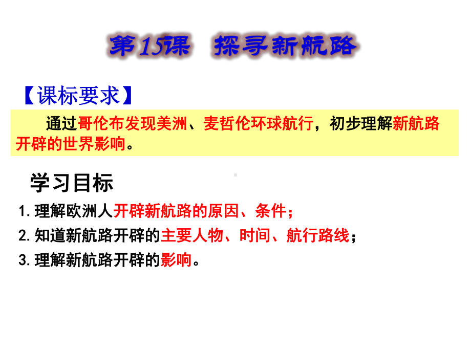 人教部编版九年级历史上册 第15课 探寻新航路 课件(35张ppt).ppt_第2页