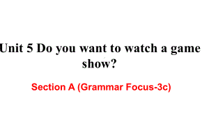 人教版英语八年级上册 Unit 5 Section A (Grammar Focus-3c)课件.ppt