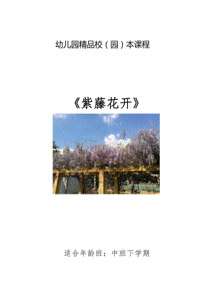 中班主题课程 《紫藤花开》主题活动方案.pdf