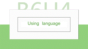 Unit 4 A glimpse of the future Using language Grammar（ppt课件）-2023新外研版（2019）《高中英语》选择性必修第三册.pptx