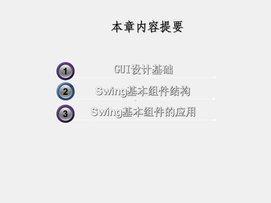 《Java程序设计教程》课件第7章 GUI设计基础.ppt_第1页